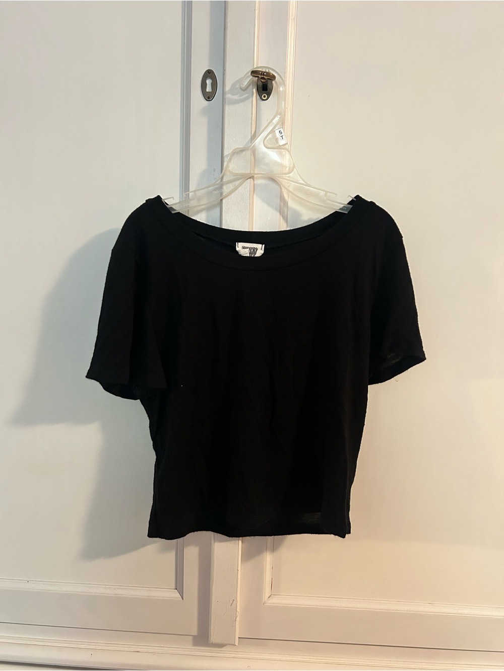 Black Women's Short Sleeve Tee -  Classic Crewneck